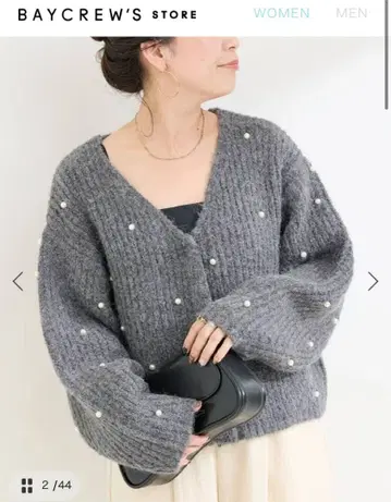 새상품 정가 7,260엔 simplicite 펄 가디건