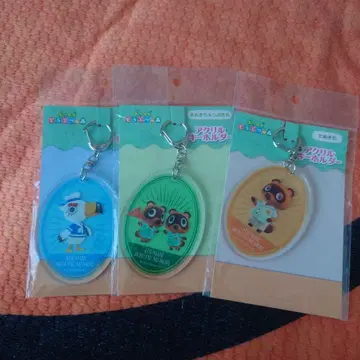 모여봐요 동물의 숲 아크릴 키링 조니, 너굴, 츠부마메