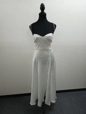 069 ZARA 화이트 슬립 드레스 XXL