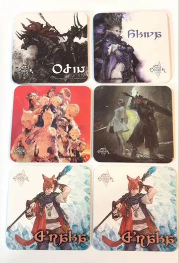 에오르제아 카페 FF14 코스터 6장 세트