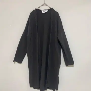 veritecoeur 코튼 천축 롱 가디건 차콜 사이즈 1