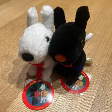 리사 와 가스파르 봉제 인형 화이트 블랙 세트