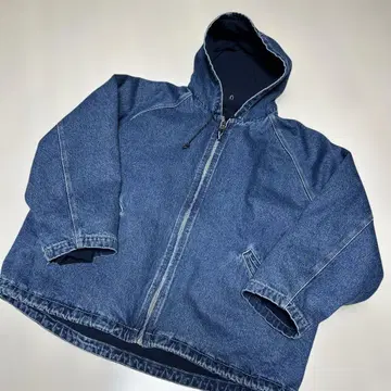 새상품급 NAUTICA 노티카 데님 블루 후드 부착 자켓