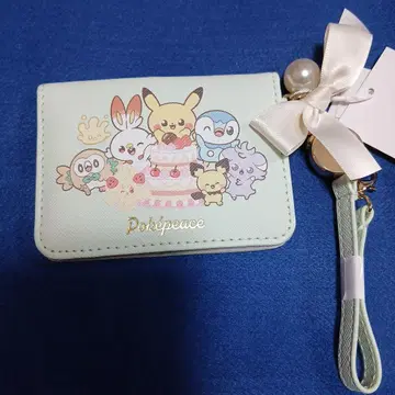 포켓피스 오픈 패스 케이스 민트 릴 스트랩 새상품 택 포함