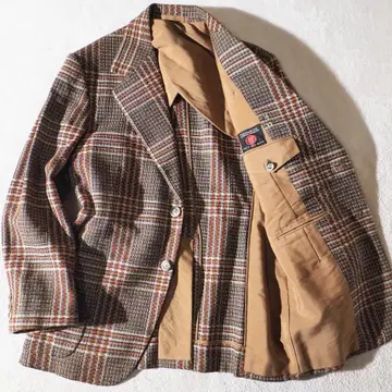 오더 자켓 DORMEUIL 도멜 원단 사용 체크 남성용 S 상당