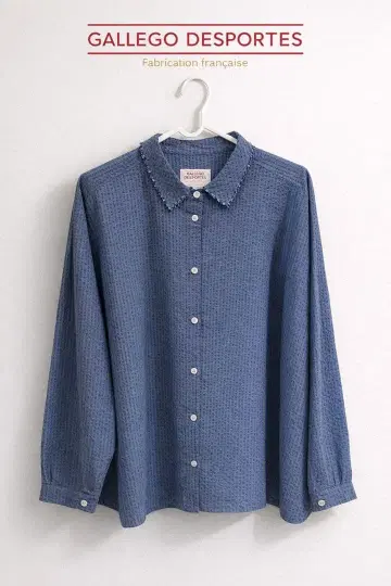 GALLEGO DESPORTES | 시어서커 래글런 슬리브 셔츠