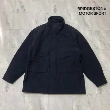브릿지스톤 모터스 나일론 자켓 충전솜 작업옷 긴팔 기업 로고