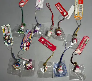 키티 hello kitty 지역별 족자 스트랩 10개 모음 세트