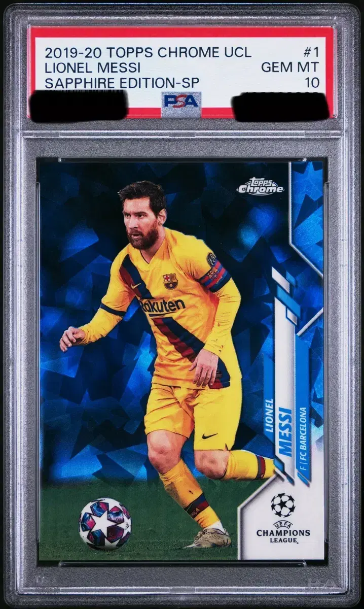 2019 탑스크롬UCL 사파이어 에디션 메시 카드 PSA10