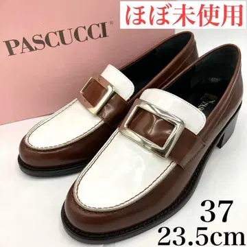 [ 미사용급 ] 파스쿠치 로퍼 37 버클 바이컬러 이탈리아
