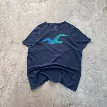 홀리스터 USA 구제 의류 갈매기 프린트 반팔 티셔츠 XL 사이즈