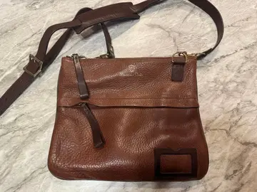 Massimo Dutti 브라운 가죽 숄더백