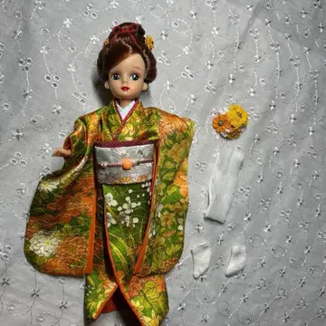 리카짱 브라이스 인형 기모노 기모노 세트 순수 실크 인형 없음