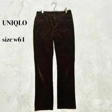 UNIQLO 코듀로이 팬츠 w61 브라운