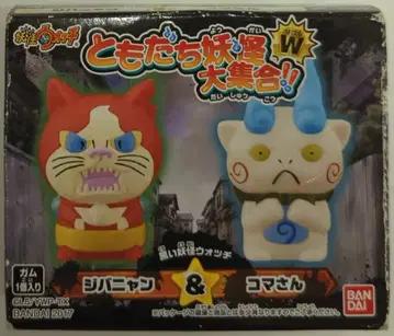 반다이 친구 요괴 대집합!!W 요괴워치 지바냥&코마씨 (블랙 요괴워치)