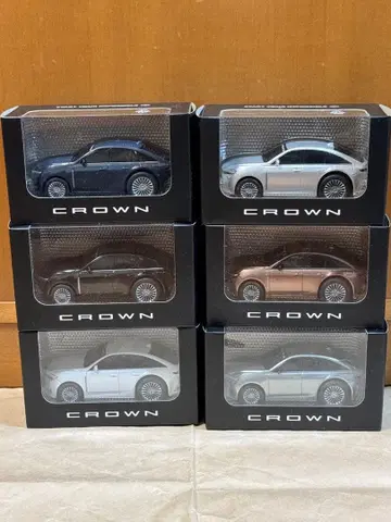 도요타 크라운 풀백 미니카 6개 세트