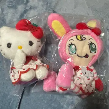 메조피아노 산리오 베리에짱 키티 마스코트 키링 봉제 인형