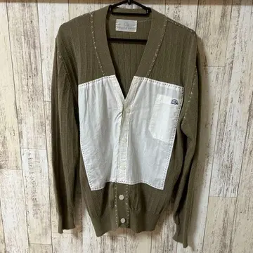 Keisuke Kanda 베이지 손바느질 가디건