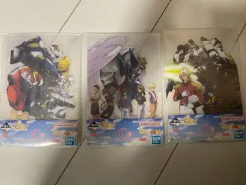 제일복권 건담 W 30th C상 빅 비주얼 스탠드 3종 컴프