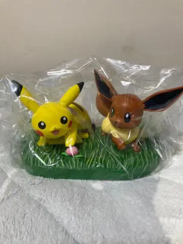 포켓몬 두근두근 겟 복권 라스트 원상 피카츄&이브이 피규어