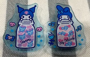 산리오 로손 50주년 아크릴 클립 쿠로미와 마이멜로디