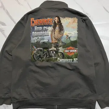 Harley-Davidson 집업 맨투맨 XL 프린트 체로키 NC