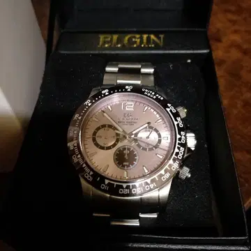 ELGIN EG-002-GP 샴페인 핑크 EG 엠블럼 가동 새상품급
