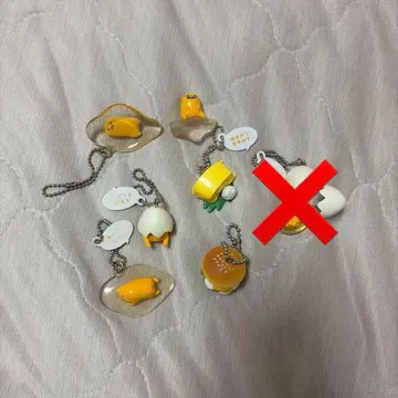 구데타마 키링 5개 세트 + 피규어 가챠가챠