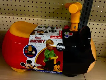 미키마우스 핸들 포함 완구 줌줌 라이드온 라이트&사운드