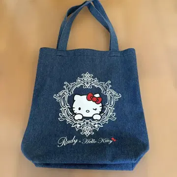 Rady Hello Kitty 토트백 데님 블루 레이디 키티