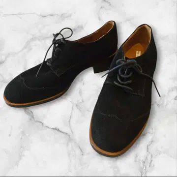 앤아더스토리즈 레이스업 슈즈 스웨이드 블랙 36 이탈리아제