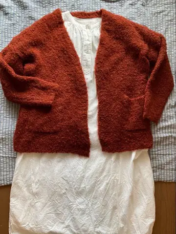 maison de soil 메종드소일 부클레 V넥 가디건