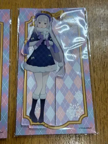 눈 축제 아크릴 스탠드 피규어 Winter Snow 에밀리아 리제로