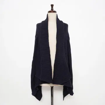 조셉 울 혼방 하찌 니트 가디건 가운 겉옷 네이비 M*MD894