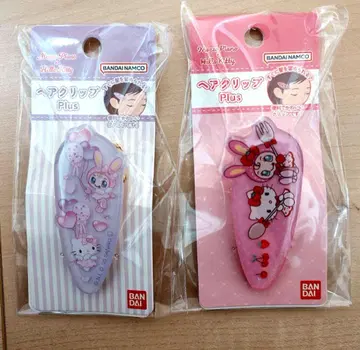 새상품 키티&메조 피아노 헤어 클립 세트