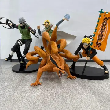 나루토 카카시 미나토 구미 피규어 4체 세트