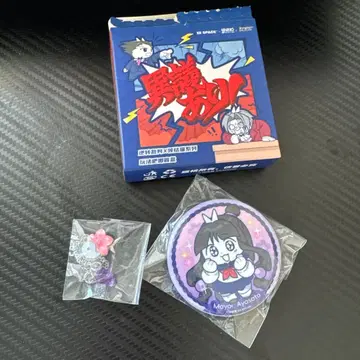 역전재판 중국 중화 리본 고양이 콜라보 아야사토 마요이 캔뱃지