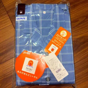 GUNZE 체크 무늬 파자마 M 사이즈