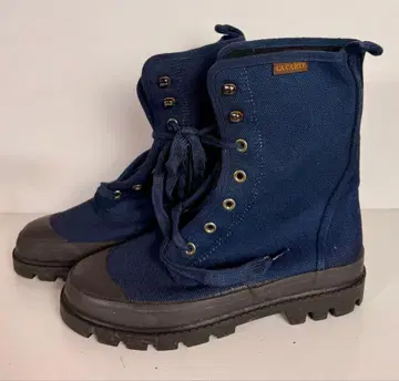 LACARTE 네이비 하이컷 부츠 라칼테 캔버스 스니커즈