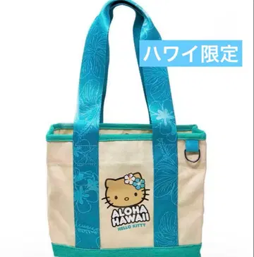 [ 하와이 한정판 ] 일광화상 키티 미니 토트백 블루