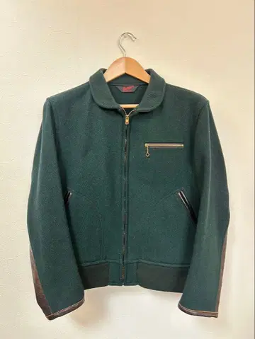 레어 텐더 로인 울 코삭 자켓 가죽&울