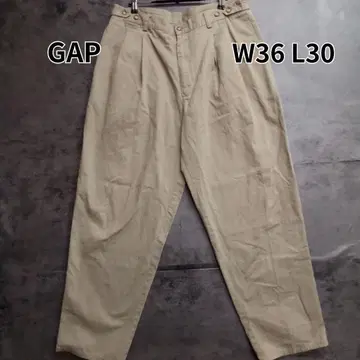 갭 치노 팬츠 코튼 팬츠 베이지 와이드 구제 의류 [ 8401 ]