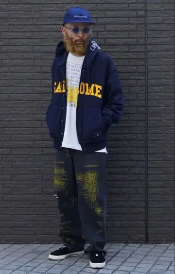 WAGAMAMA TOKYO 별주 ISSUE THINGS 페인트 팬츠