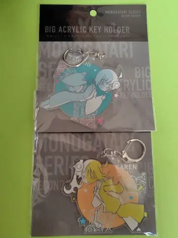 이야기 시리즈 빅 아크릴 키링 아라라기 츠키히 & 아라라기 카렌