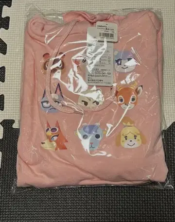 모여봐요 동물의 숲 후드티 집합 새상품 XS 사이즈 핑크 모동숲 어패럴