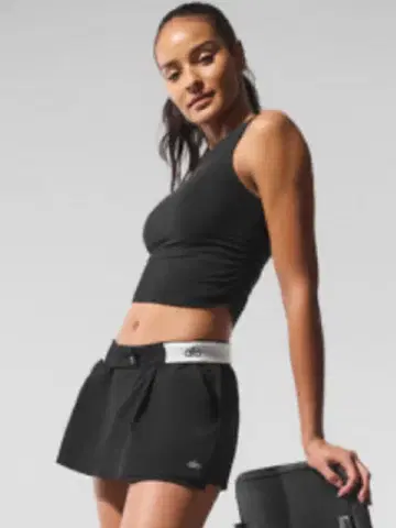 정품 새상품급 alo yoga Flip It Mini Skort 로고