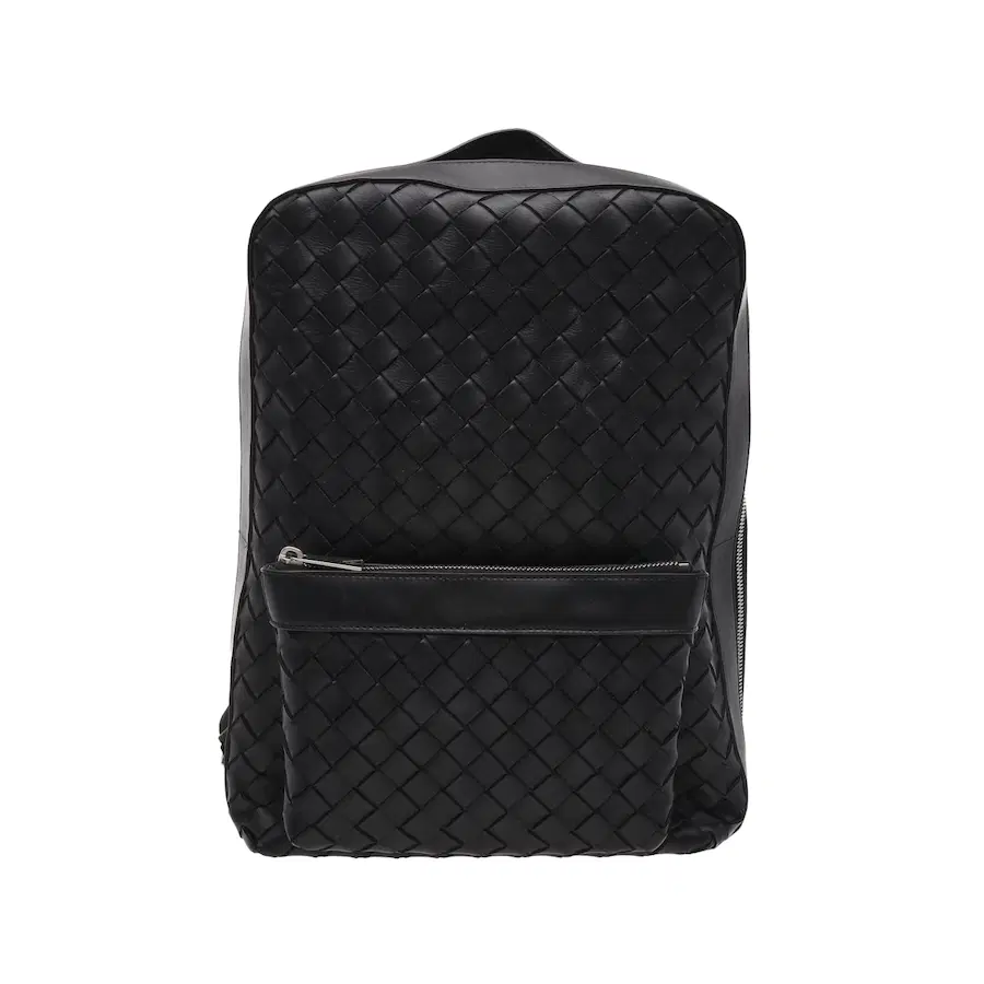 宝缇嘉（Bottega Veneta）Intrecciato 黑色背包