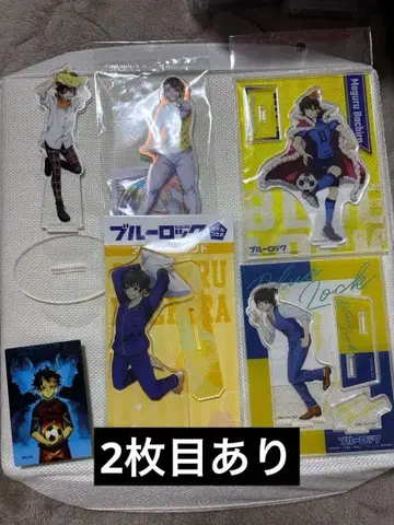 블루 록 호시 나기 아크릴 스탠드 봉제 인형