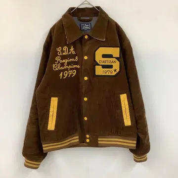 스튜디오 다치산 코듀로이 바시티 자켓