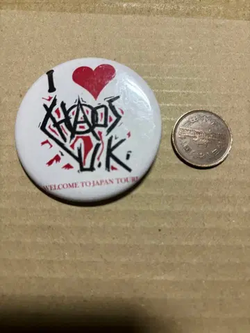 I LOVE CHAOS 캔뱃지 WELCOME TO JAPAN TOUR